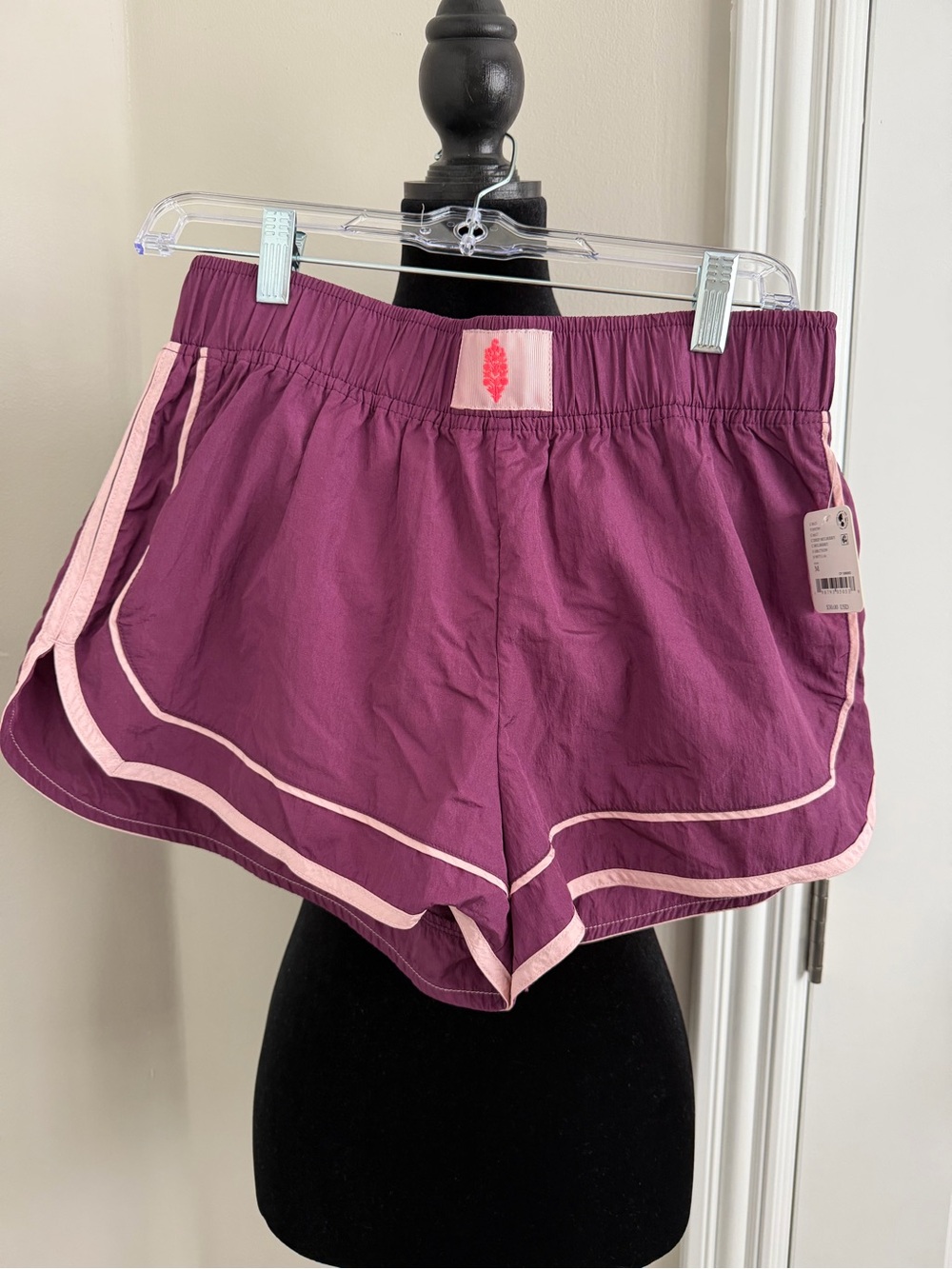 FP Movement by Free People Varsity Blues Shorts Deep Mulberry - Picture 6 of 10